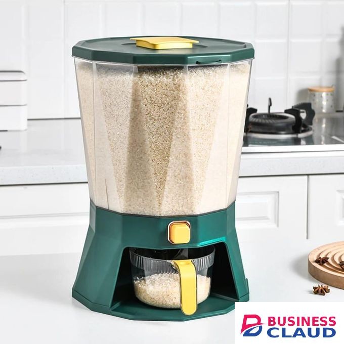 4 Point Partitioned Cereal Container 2.1-3L Transparent Durable HIP