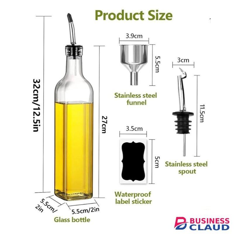 2 in 1 Oil dispenser bottle set