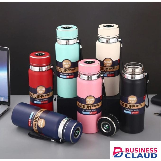 Tumbler Flask Led Digital temperature Display Stainless Steel Vacuum Thermal Flask Portable Insulated Thermos Flask