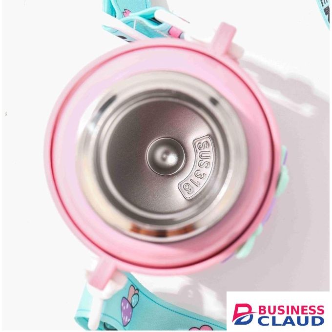 450mls Kids Insulated Stainless Steel Water Bottle / Kids Portable Thermal Bottle Flask - Pink