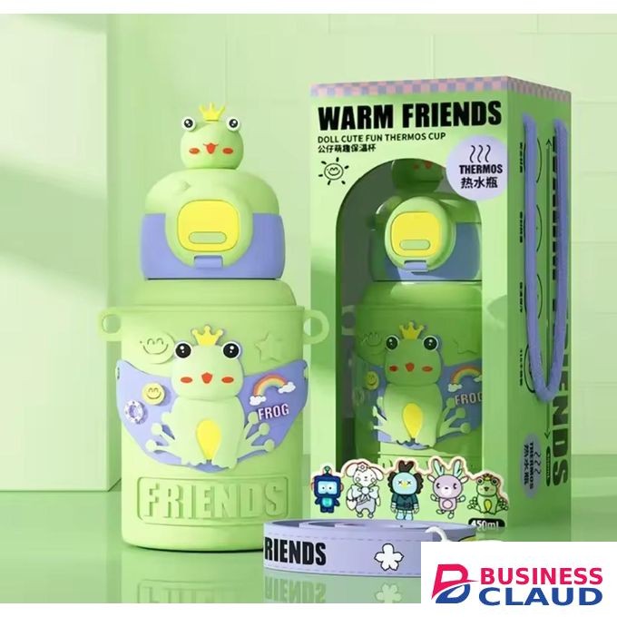 Kids Insulated Portable Stainless Steel Thermal Bottle / Kids Water Bottle / Kids Portable Flask - Green