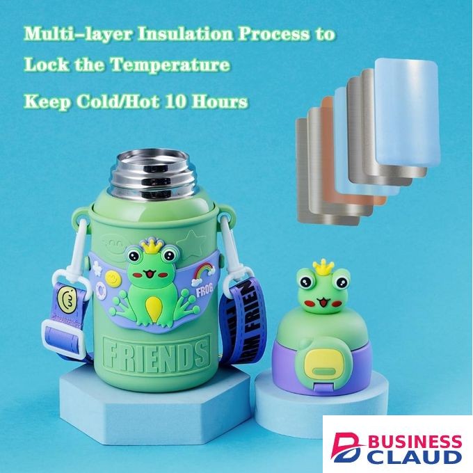 Kids Insulated Portable Stainless Steel Thermal Bottle / Kids Water Bottle / Kids Portable Flask - Green