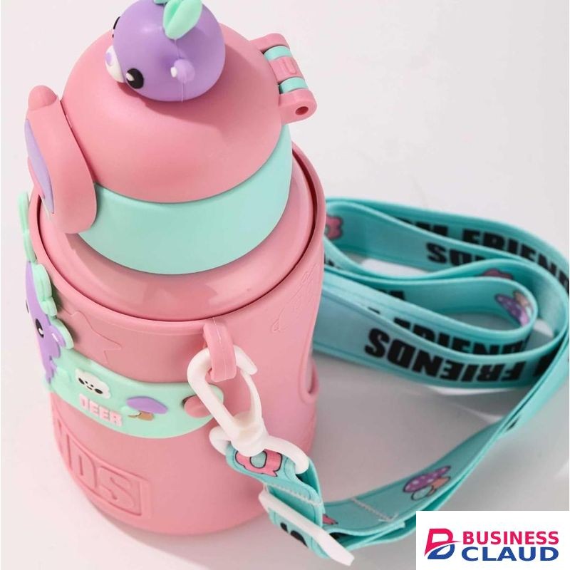 Kids Insulated Portable Stainless Steel Thermal Bottle / Kids Water Bottle / Kids Portable Flask - Pink