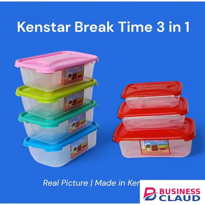 Kenstar 3pcs Storage Containers Lunch Boxes