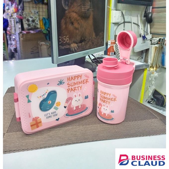 Kids Snack Box + Water Bottle / Lunch Box & Water Bottle