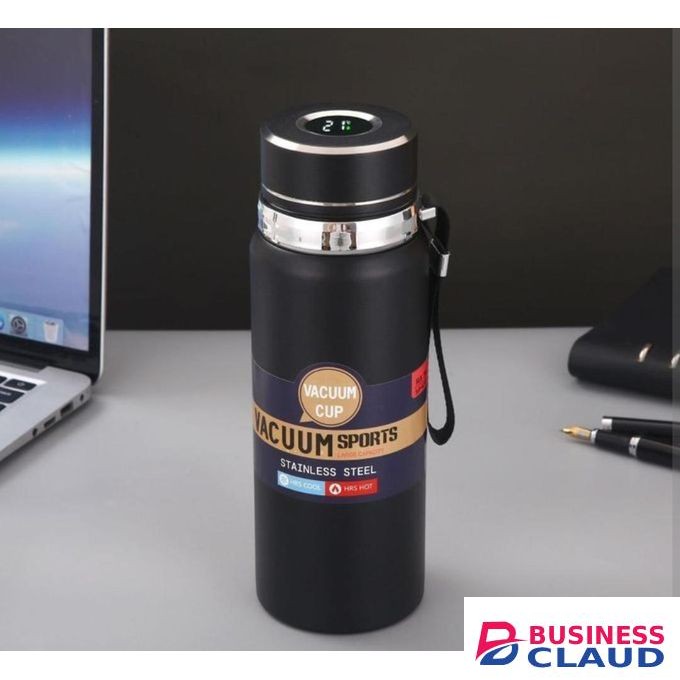 Stainless Steel Thermal Cup Bottle / LED Temperature Display Vacuum Insulated Flask