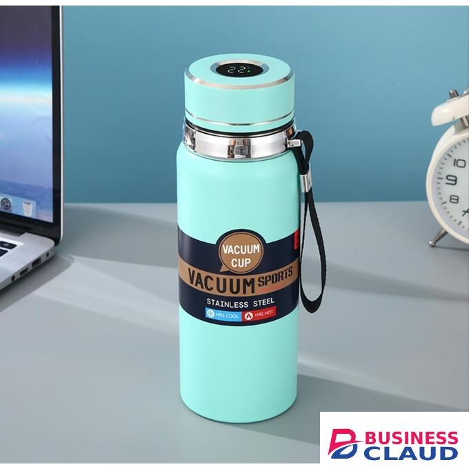 Double Wall Stainless Steel Thermal Bottle Vacuum Insulated Portable Flask / Temperature Display Lid