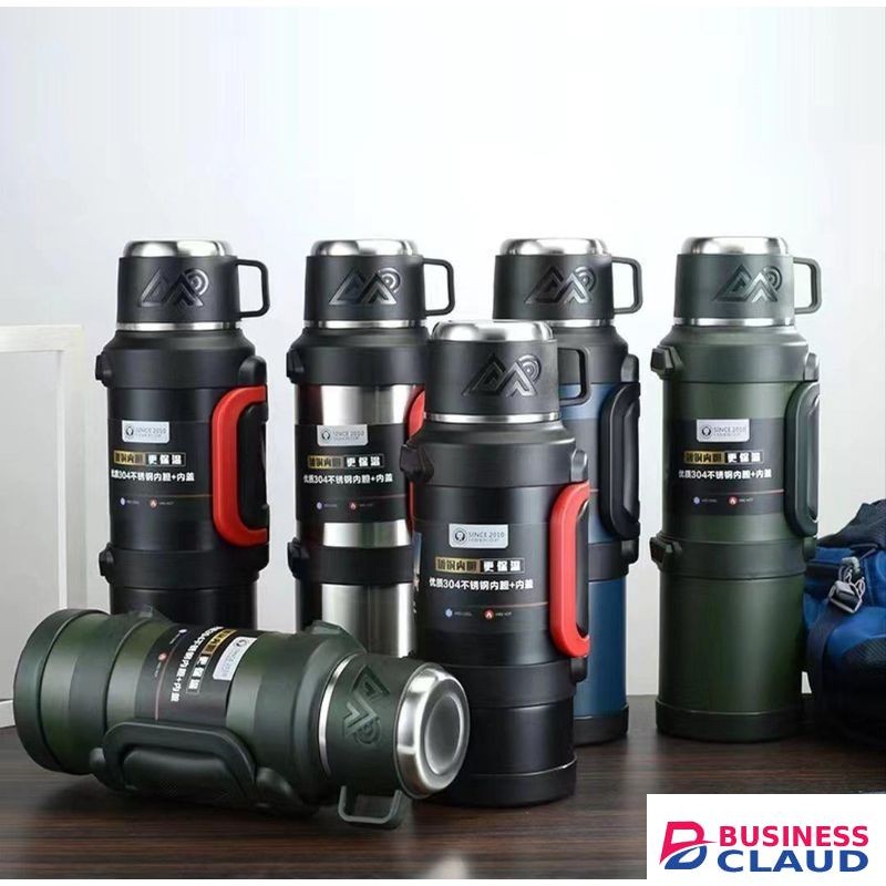 Large Capacity Stainless Steel Unbreakable Vacuum Flask / Double Wall Insulated Thermos Flask For Hot & Cold