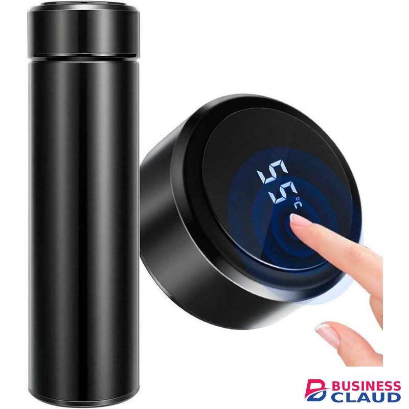 500ml Smart LED Temperature Display Thermos – 304 Stainless Steel Vacuum Insulated Water Bottle – Intelligent Touch Screen Digital Cup – 12-Hour Hot & Cold Thermal Flask for Office, Gym & Travel
