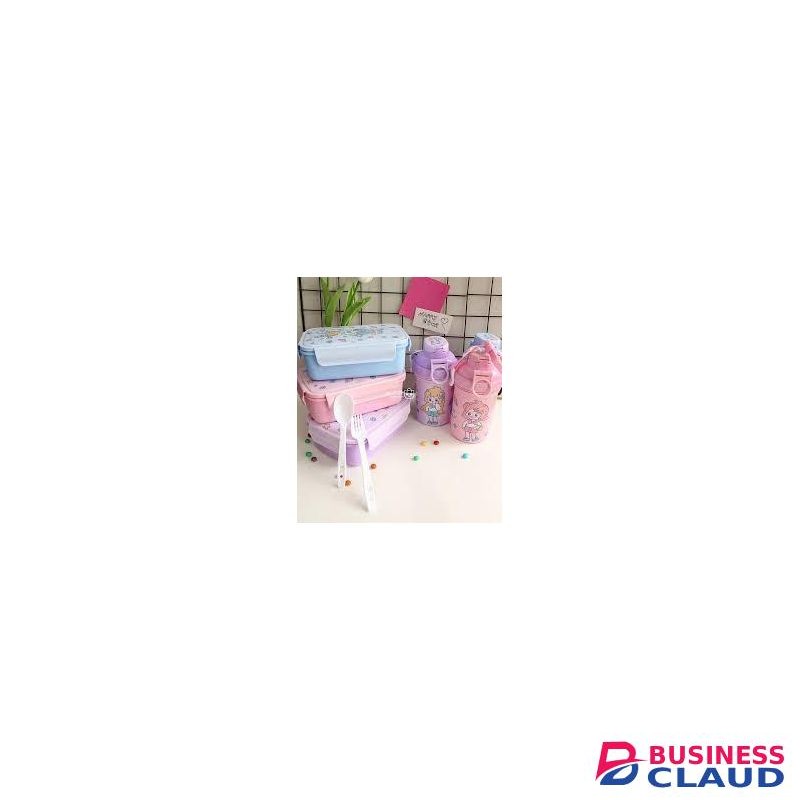 Kids' Lunch Box Set with Water Bottle, Spoon & Fork