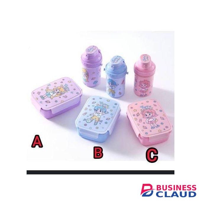 kids lunch box + a bottle