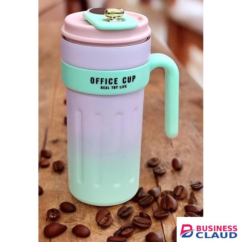 Premium 550ml Insulated Coffee Cup with Handle – 304 Stainless Steel Vacuum Flask