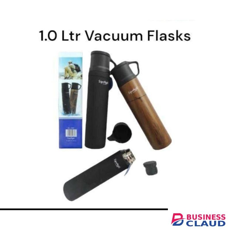 Signature Stainless Steel Vacuum Insulated Flask for Hot Coffee Thermos-1ltr