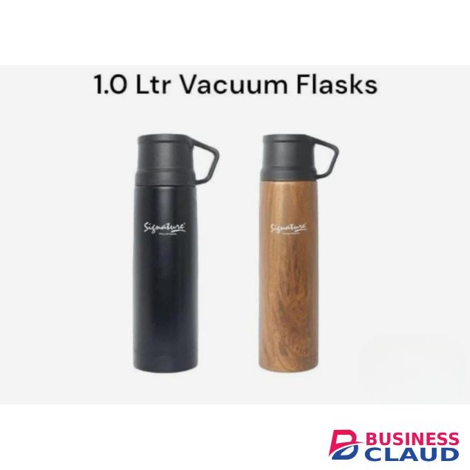 Signature Stainless Steel Vacuum Insulated Flask for Hot Coffee Thermos-1ltr