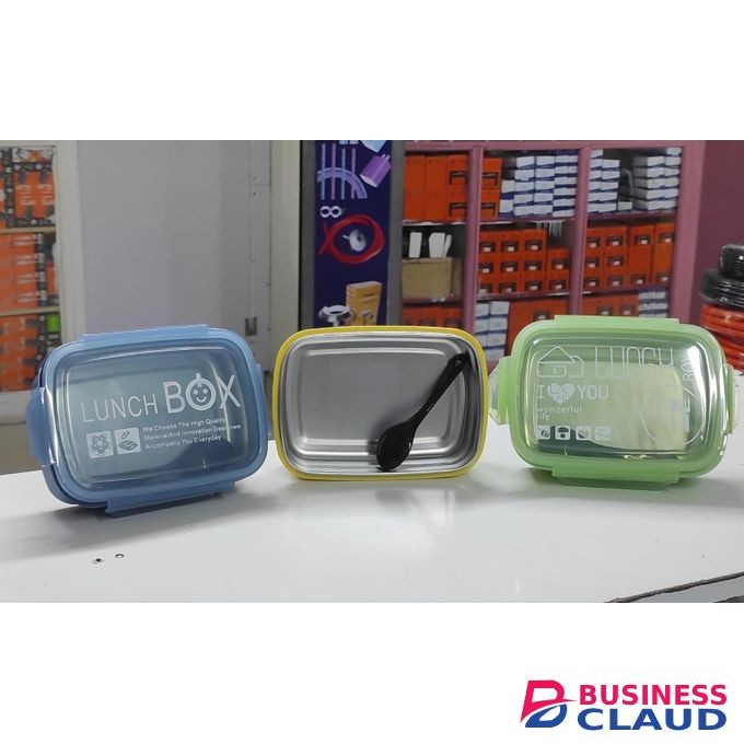 Leak Proof Steel Food Containers, Lunch Box For Kids, 304 Food Grade Stainless Steel Dinnerware, Snack Box Bento Box For Students