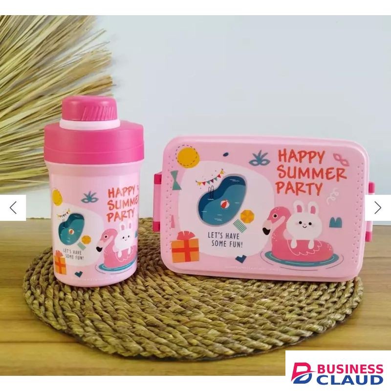 1 Set of Kids Snack Box + Drink Water Bottle