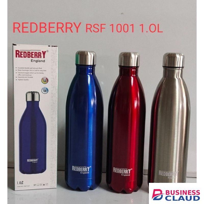 Redberry Insulated Double Wall Vacuum Flask - 1.0 L 1pc