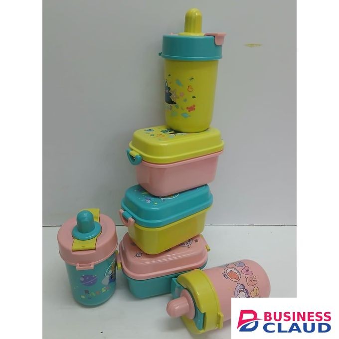 2-in-1 Gift Pack Snack Set – 1000ml Snack Box + 500ml Water Bottle BPA-Free Plastic