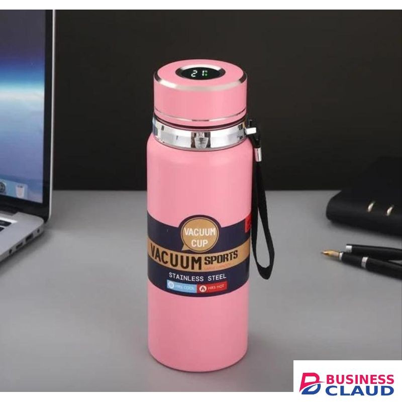 Stainless Steel Portable Insulated Thermal Flask with LED Temperature Display