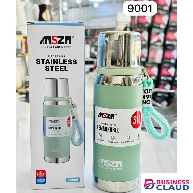 Stainless Steel Portable Insulated Vacuum Flask 700mls & 550mls