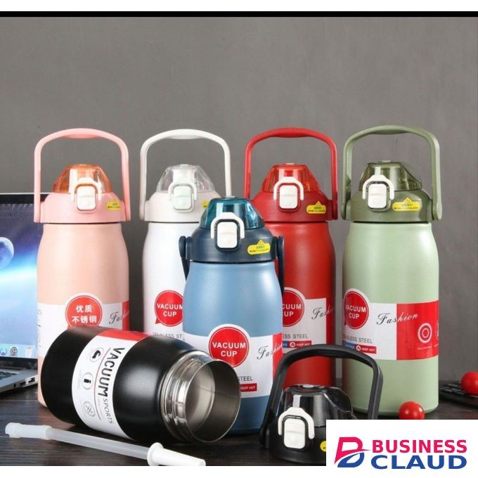Stainless Steel Double Wall Vacuum Insulated Travel Portable Thermal Flask 1L & 1.3L
