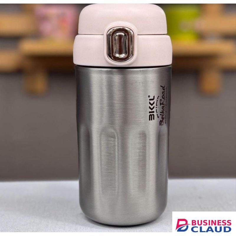 Stainless Steel Insulated Coffee Cup/ Thermo Mug / Travel Mug / Thermal Bottle With Straw -450mls