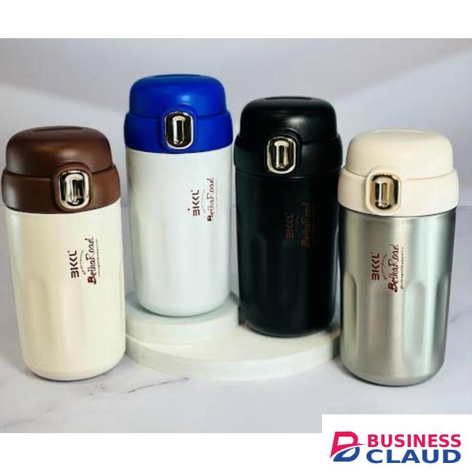 Stainless Steel Insulated Coffee Cup/ Thermo Mug / Travel Mug / Thermal Bottle With Straw -450mls