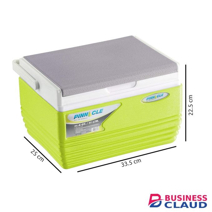 Pinnacle Cooler Box 11L Chiller Cool Box Portable For Ice / Medicine / Ice Pop Picnic Travel Hiking 48Hr Cool Hold 12 Cans With Ice Or 2x2 Litre Bottle Horizontal