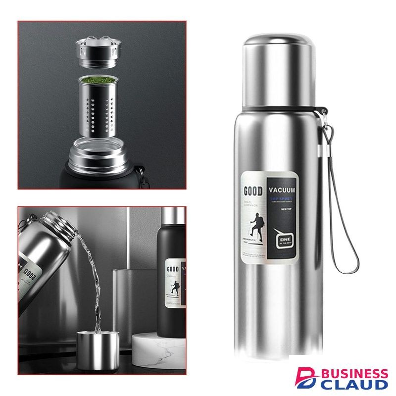 316 Large Capacity 600ML Stainless Steel Thermos Bottle, All-Steel Vacuum Tea and Water Separator Cup