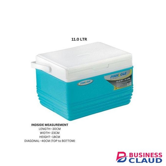 Share This Product Pinnacle Cooler Box 11L Chiller Cool Box Portable For Ice / Medicine / Ice Pop Picnic Travel Hiking 48Hr Cool Hold 12 Cans With Ice Or 2x2 Litre Bottle Horizontal
