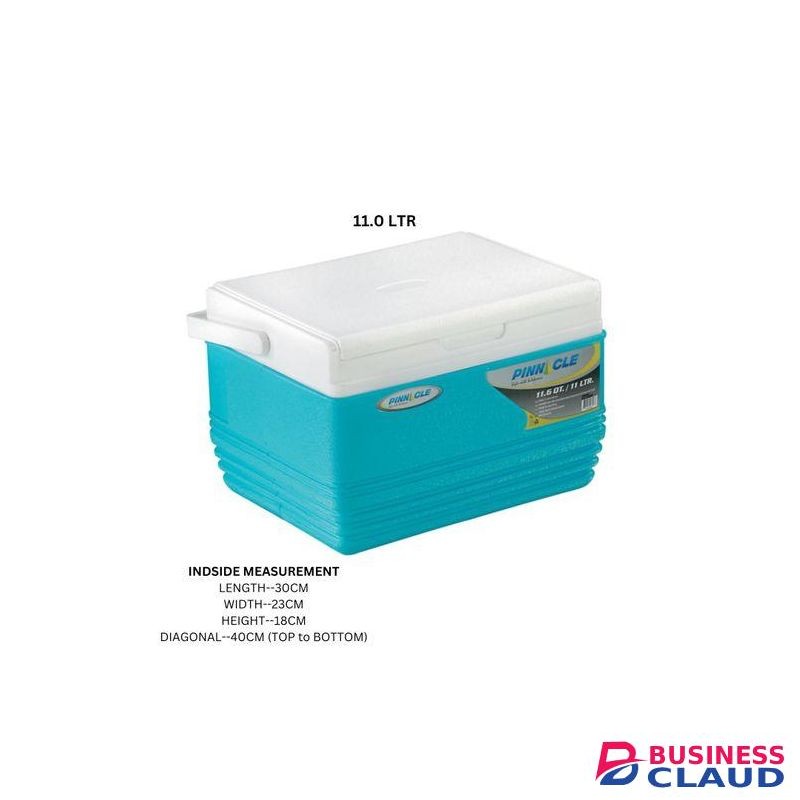 Share This Product Pinnacle Cooler Box 11L Chiller Cool Box Portable For Ice / Medicine / Ice Pop Picnic Travel Hiking 48Hr Cool Hold 12 Cans With Ice Or 2x2 Litre Bottle Horizontal