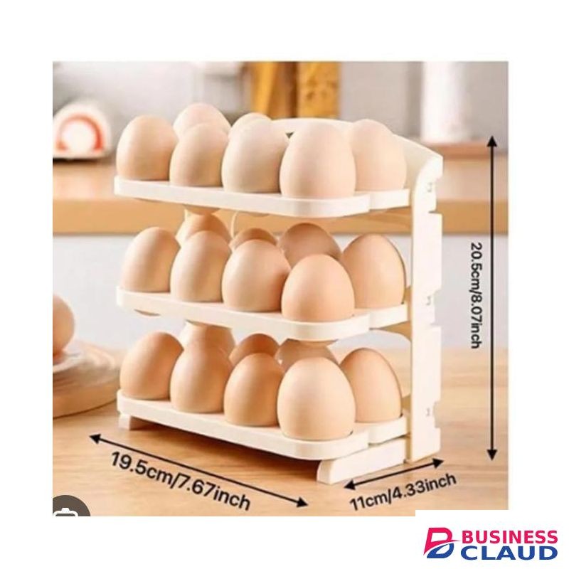 Three Layers Egg Storage Container Fridge Box 24Eggs