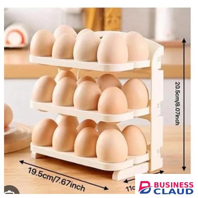 Three Layers Egg Storage Container Fridge Box 24Eggs