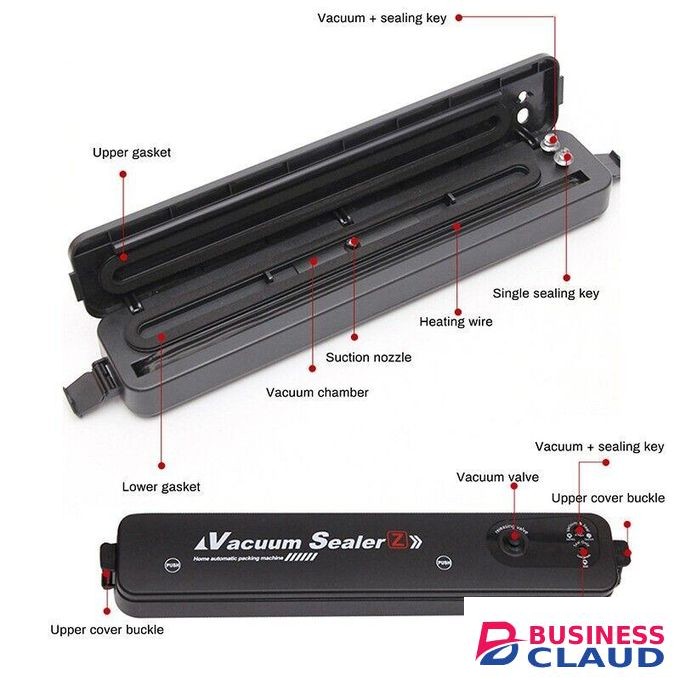 Electric Vacuum Sealer for Food Storage with 10 FREE vacuum Bags