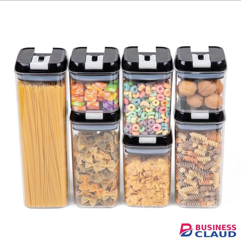 Acrylic 7 piece set food containers