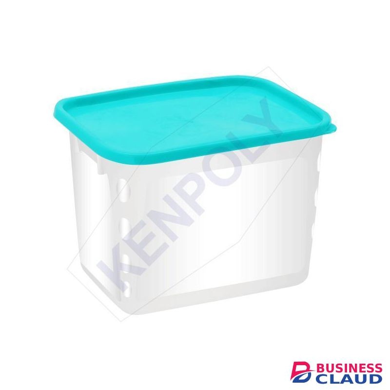 Kenpoly Food Mate No.3 Plastic Food Container 4L – Square Storage Box with Lid, Kitchen Organizer