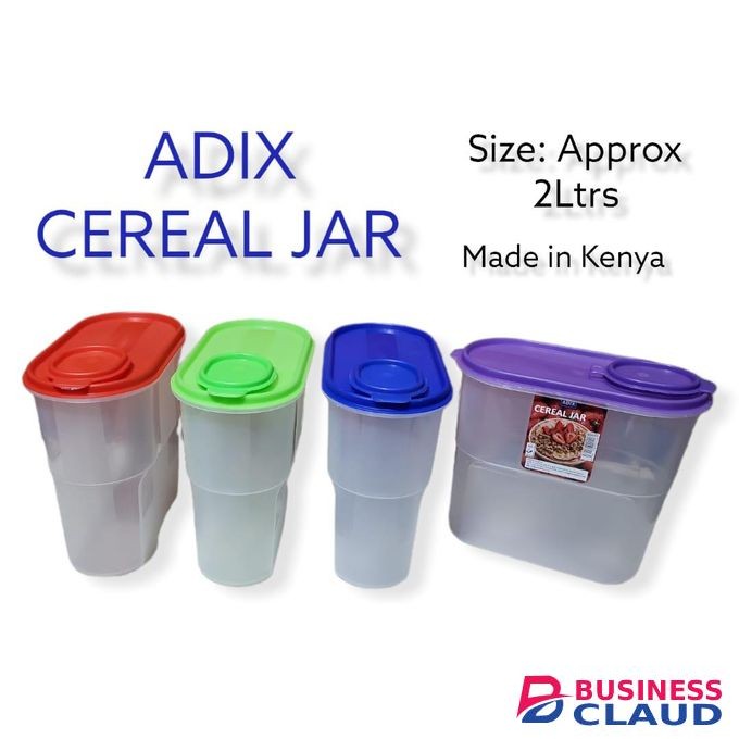 Adix 2pcs Cereal Storage Jar