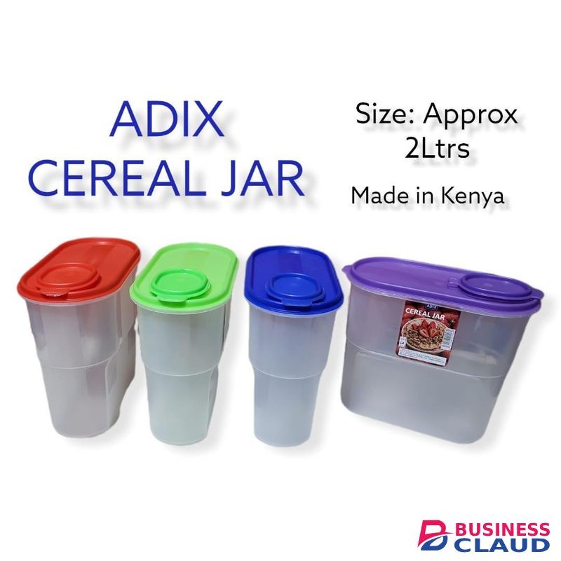Adix 3 pcs 2 litres multipurpose cerial containers