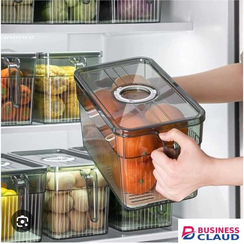 Acrylic Fridge Food Container Organizer