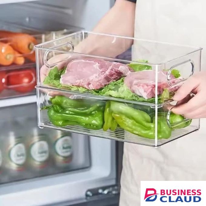 Acrylic food fridge storage container/ pantry organizer