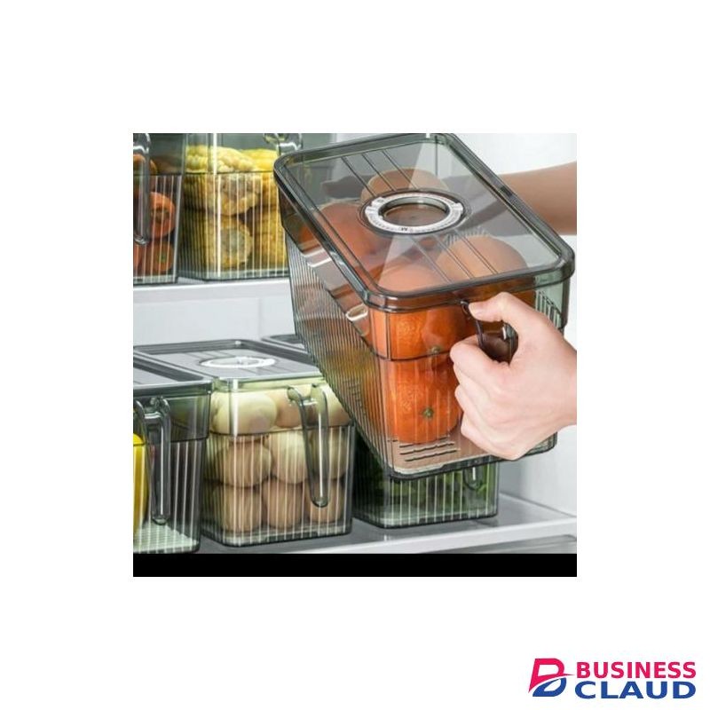 Acrylic Fridge Organizer With Holder/Storage Container-4ltrs