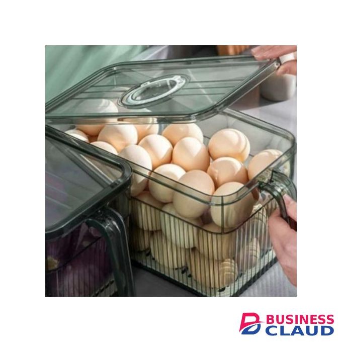 3.5l acrylic fridge storage organizer with handle