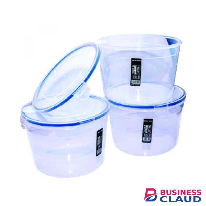 Rok 6-Piece Airtight Storage Container Set BPA-Free Plastic Food Keepers