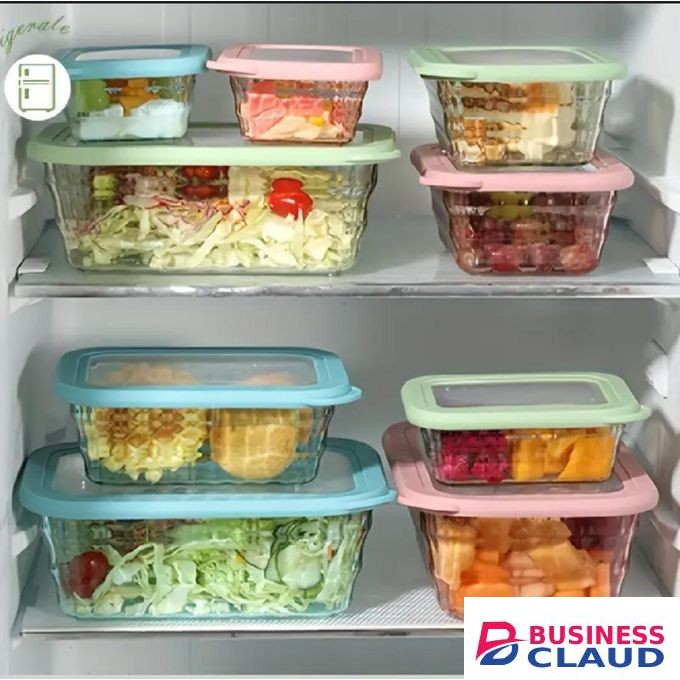 3in1 Acrylic Storage Containers – Clear Stackable Cosmetic Organizer with Lid, Bathroom & Makeup Storage Box