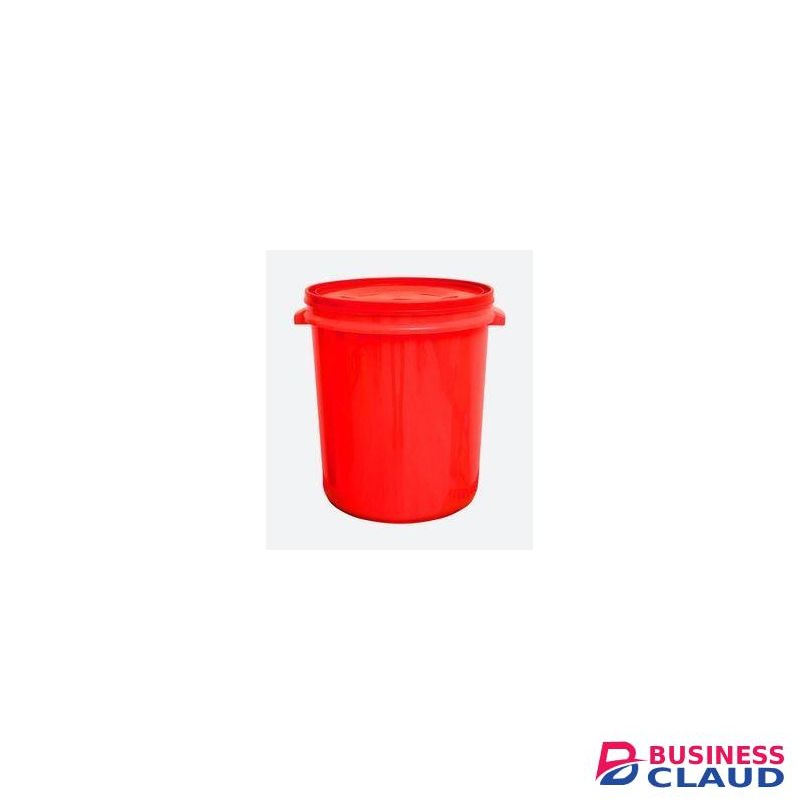60L Multipurpose Plastic Super Drum with Lid for Cleaning, Storage & Waste Disposal