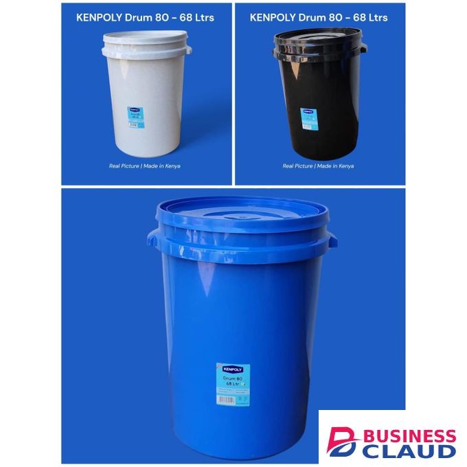 Kenpoly Durable Water storage Super Drum – 68 Litres ideal for storing water, grains, or other bulk items safely and conveniently. designed for everyday use at home, in commercial spaces, or for outdoor purposes