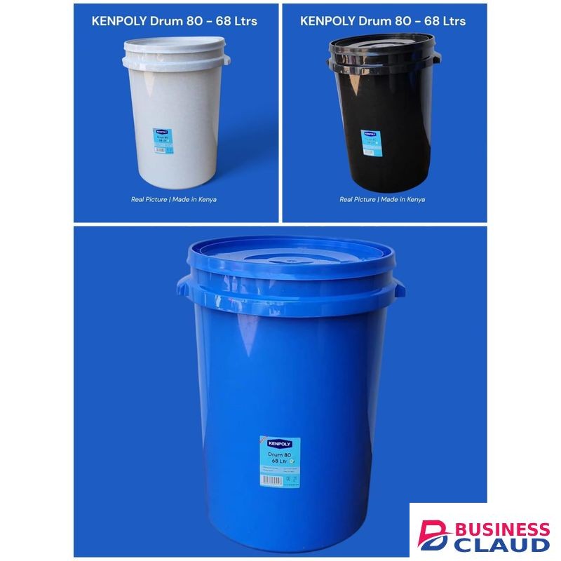Kenpoly Durable Water storage Super Drum – 68 Litres ideal for storing water, grains, or other bulk items safely and conveniently. designed for everyday use at home, in commercial spaces, or for outdoor purposes