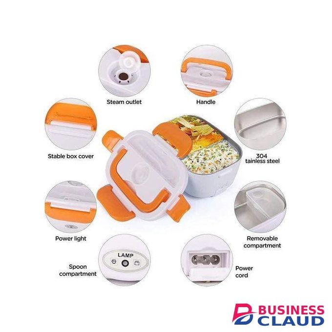 Hot sale Portable Electric Lunch Box with Stainless Steel Interior