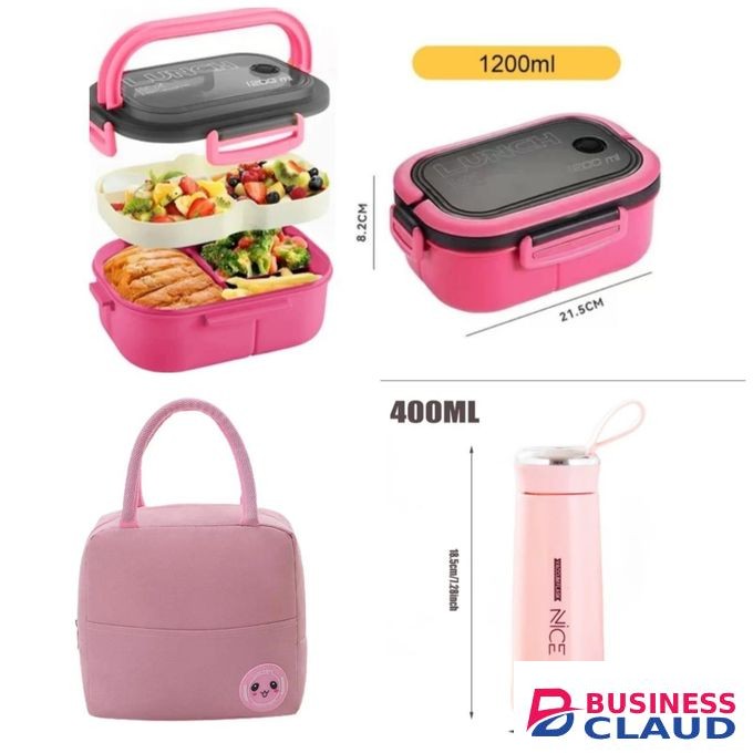 3 in 1 Microwaveable Lunch Box Set