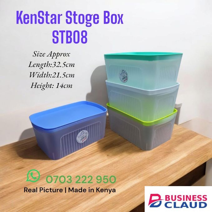 Kenstar Storage Box with lid 4pcs